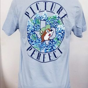 Buc-ee's Texas "Picture Perfect" Blue T-Shirt New